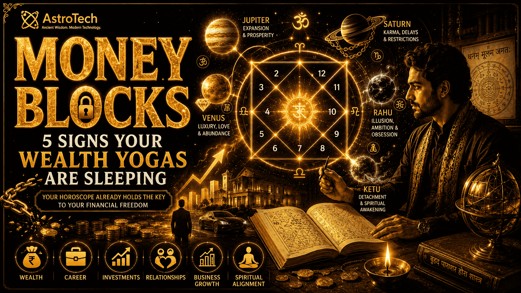 Money Blocks in Your Horoscope: 5 Signs You’re Underusing Your Wealth Yogas