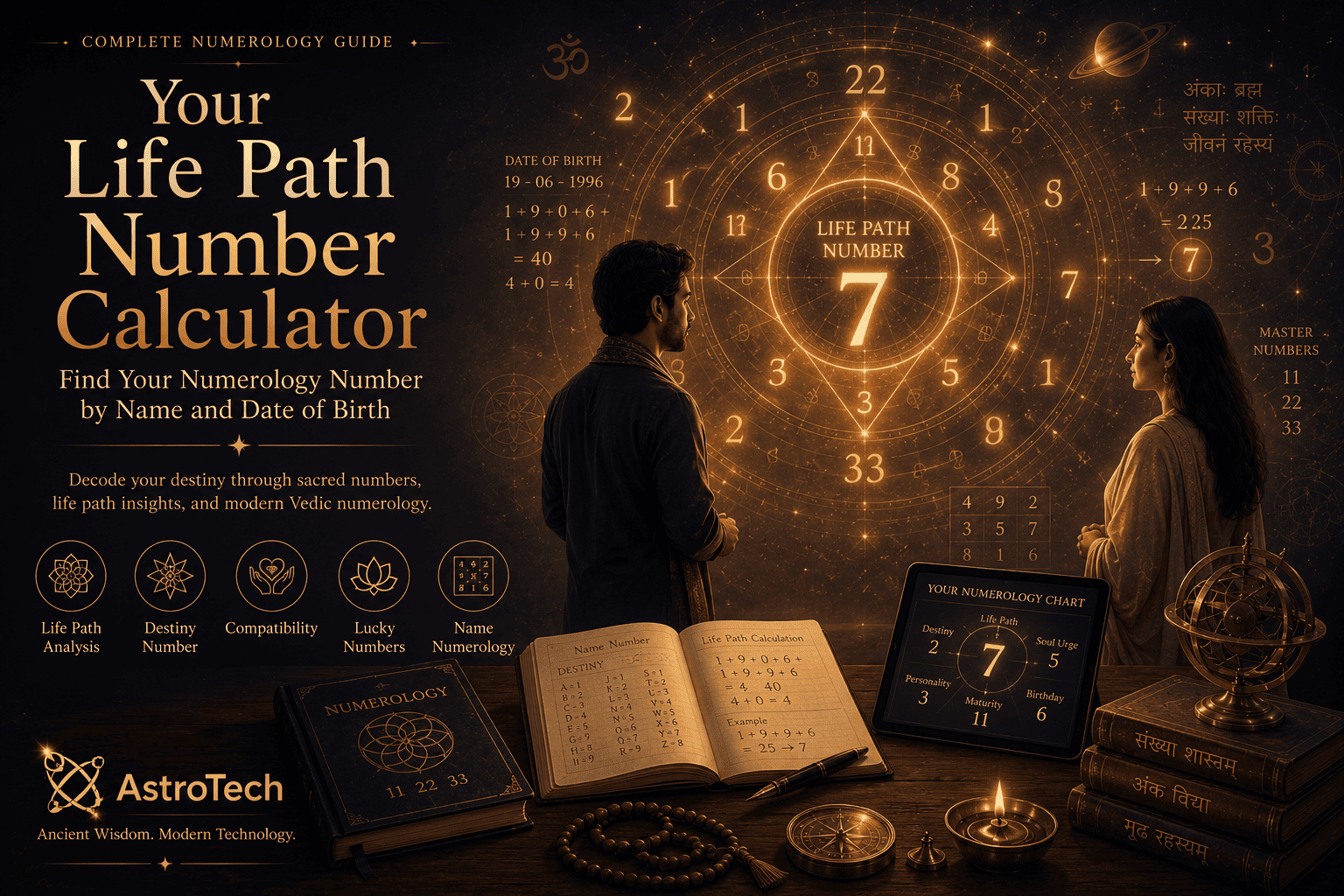 Your Life Path Number Calculator: Find Your Numerology Number by Name and Date of Birth
