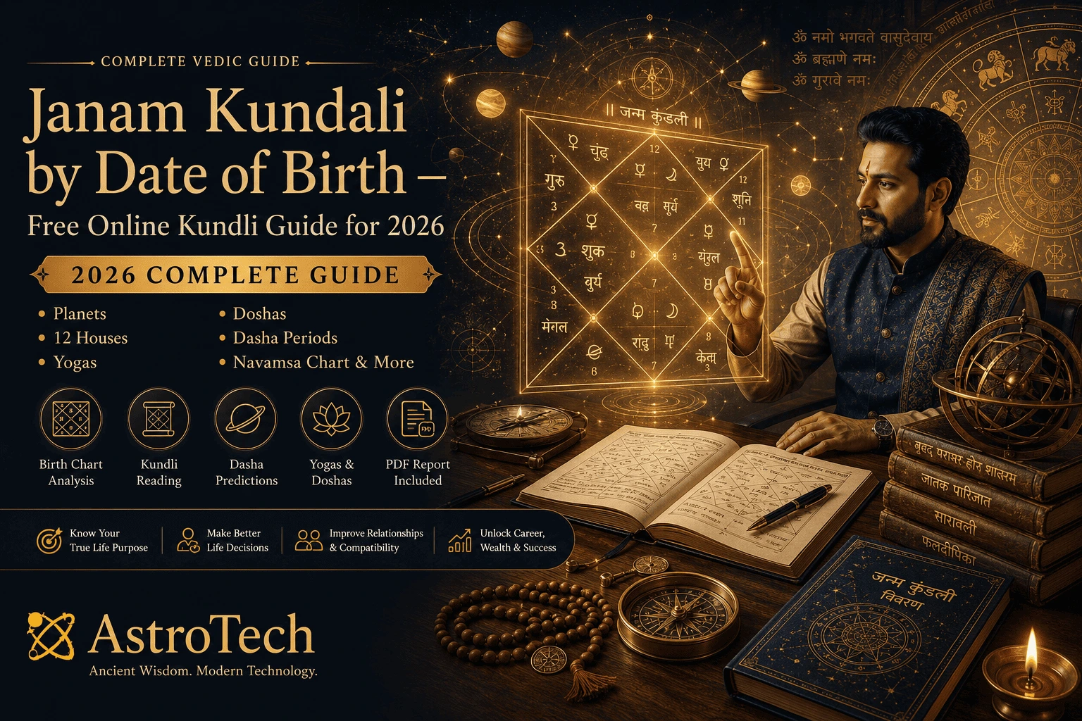 Janam Kundali by Date of Birth — Free Online Kundli Guide for 2026